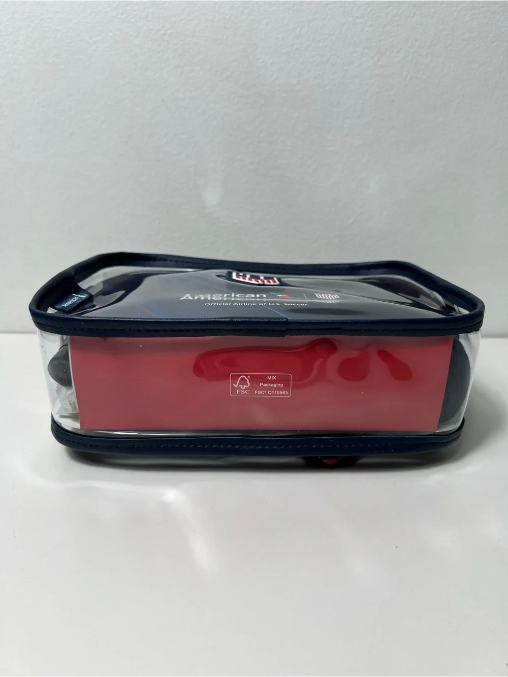 American Airlines FIFA Team USA World Cup Amenity Kit Clear Belt Bag Fanny Pack